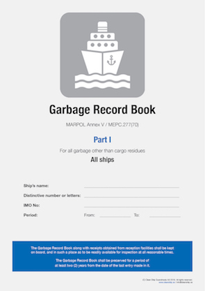 Clean ship Garbage Record Book
